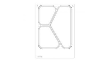 Cassette guide  DF20/10 p. ravier 3 comp. en Y - CPET